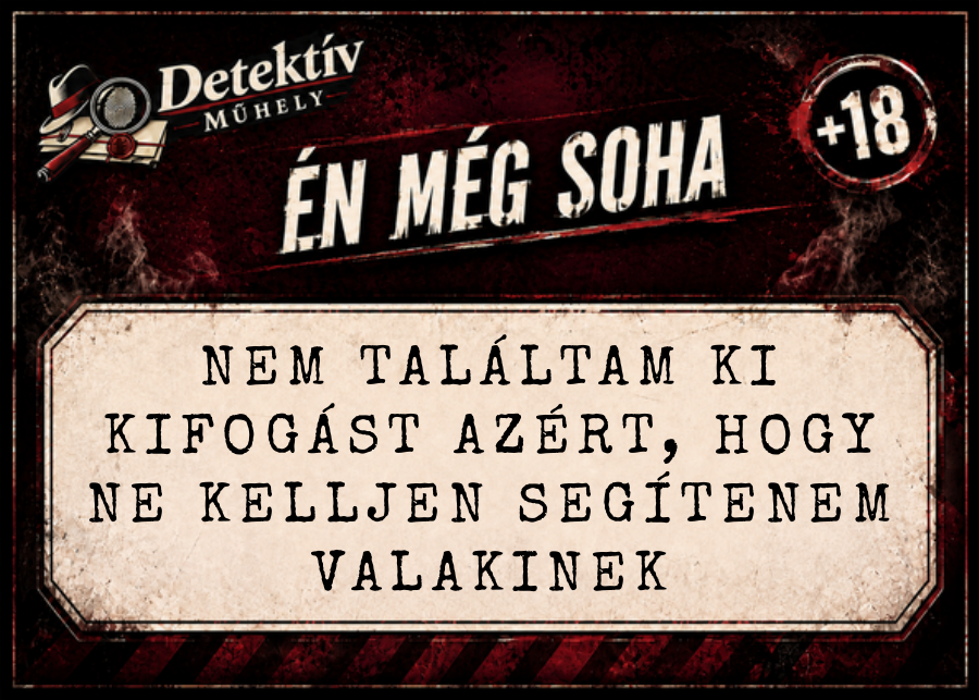 Az Én még soha kártyajáték egyik eredeti lapja